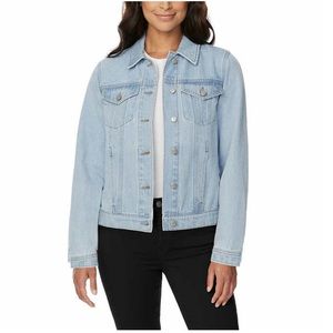Buffalo Ladies Women Classic Denim Jacket LIGHT BLUE Sz XS